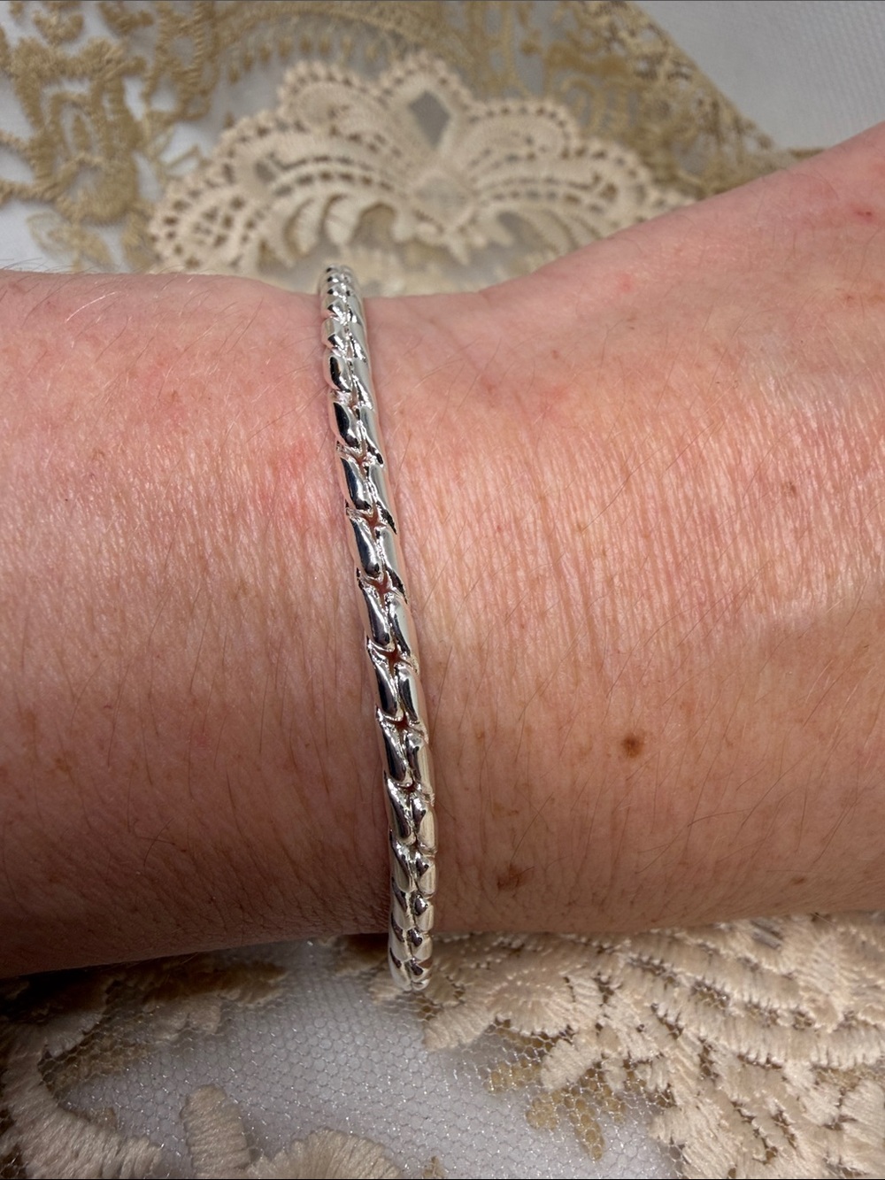 925 Sterling Silver Luxe Snake Chain Bracelet Old Money Statement Lobster Clasp